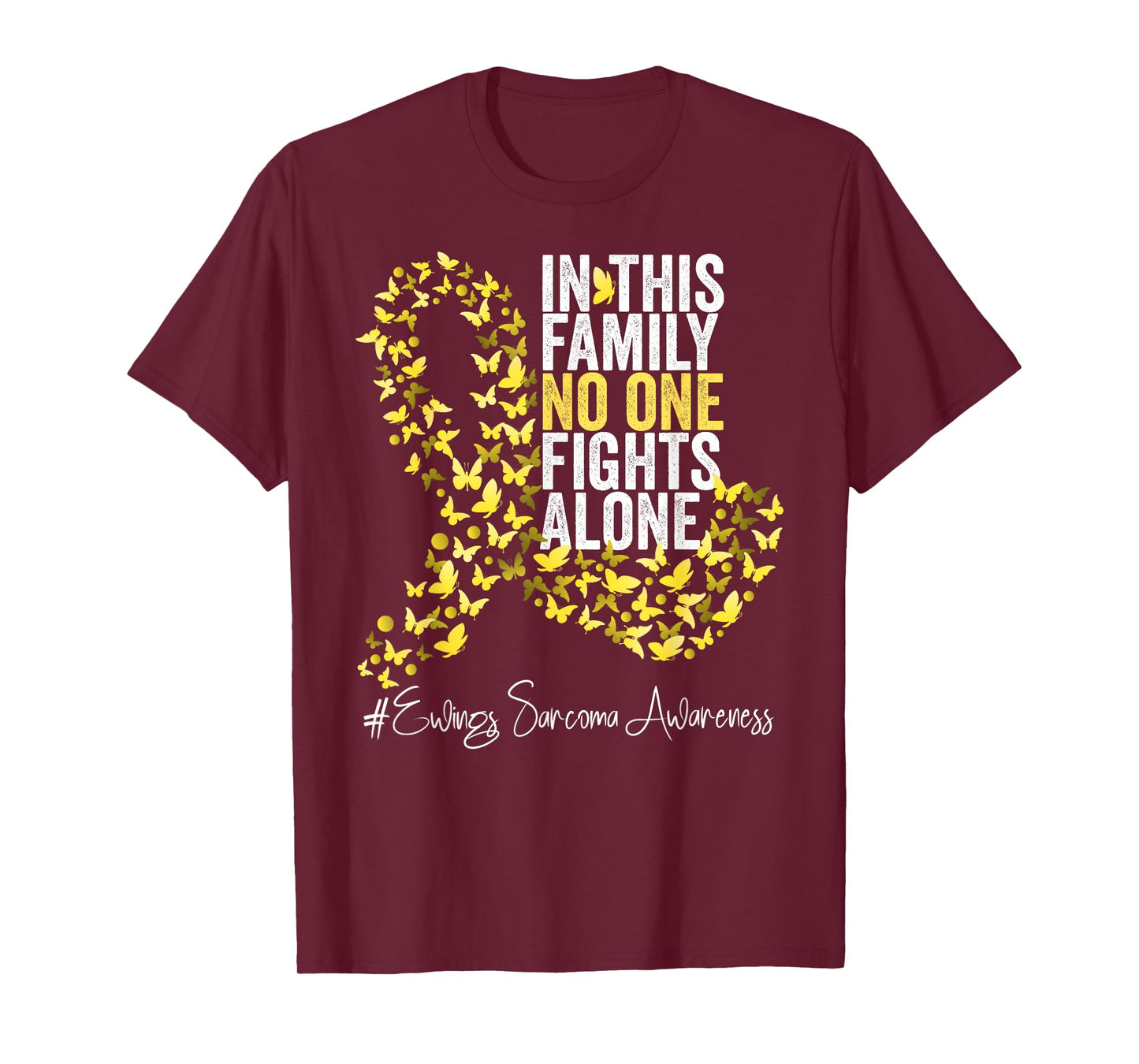 Ewings Sarcoma Awareness Month Yellow Ribbon T-Shirt