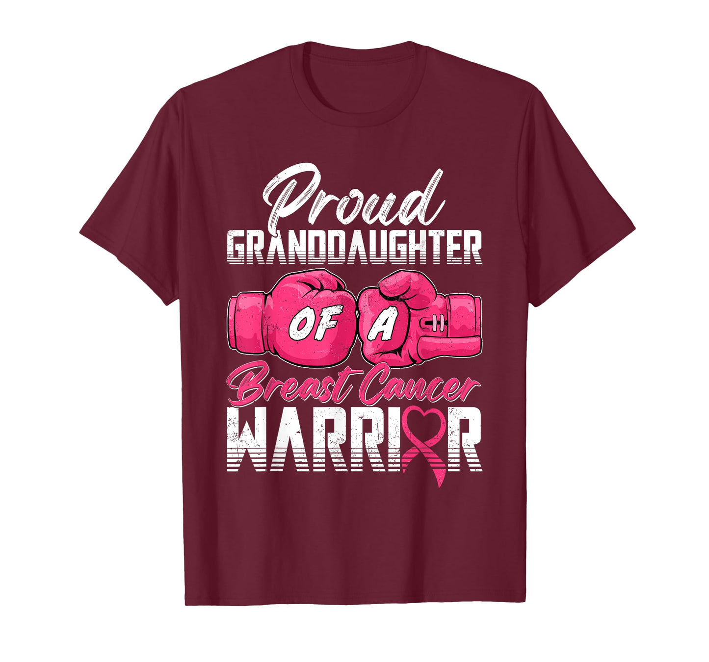 Proud Granddaughter Of A Breast Cancer Warrior Breast Cancer T-Shirt