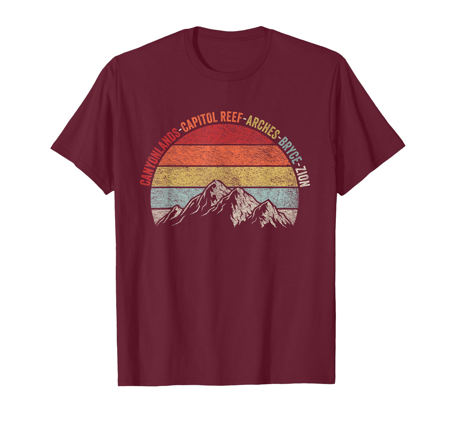 Vintage Utah Souvenir Big 5 Utah Mighty Five National Park T-Shirt