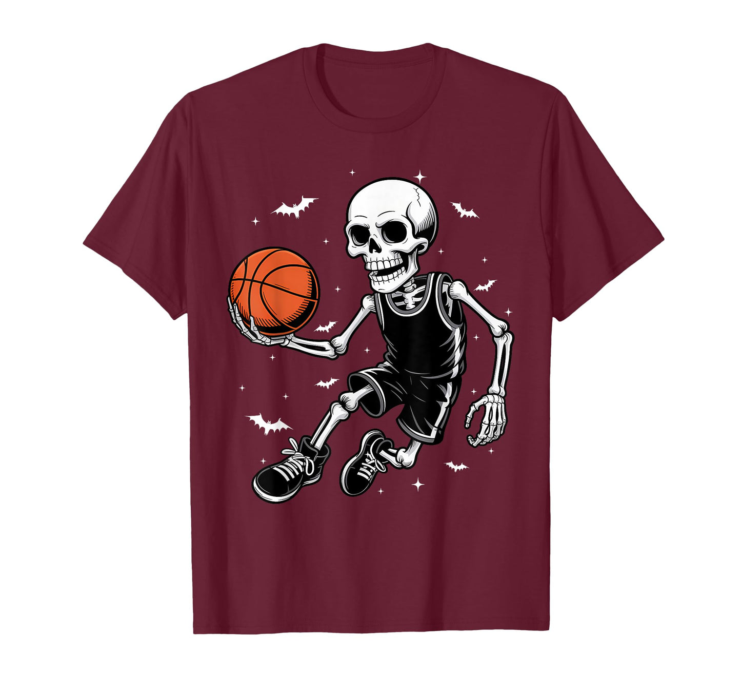 Funny Basketball Skeletons Halloween Costume T-Shirt