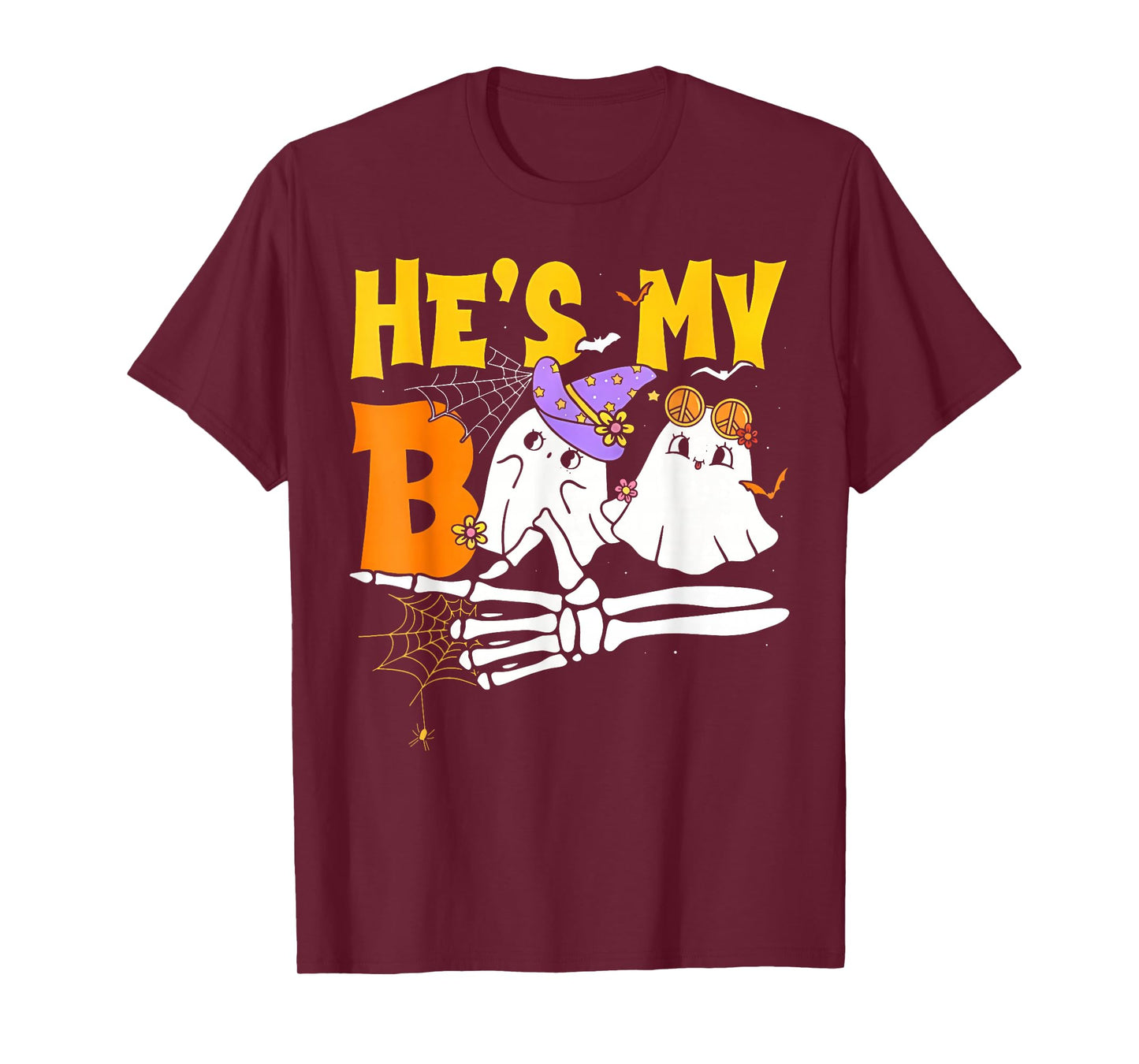 He's My Boo Funny Fall Season for Couple in Hallloween T-Shirt