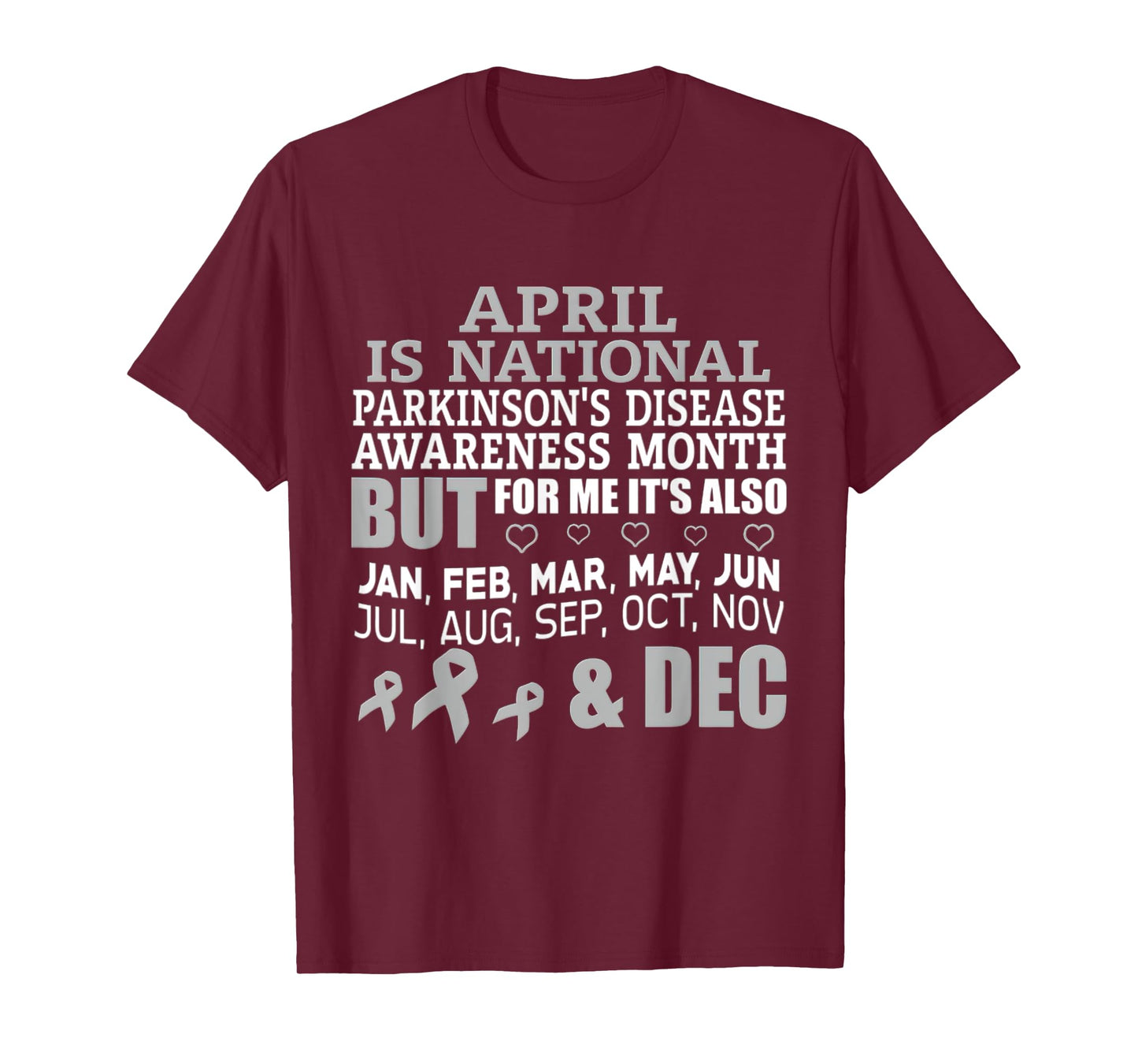 April Is National Parkinsons Disease Awareness Month T-Shirt