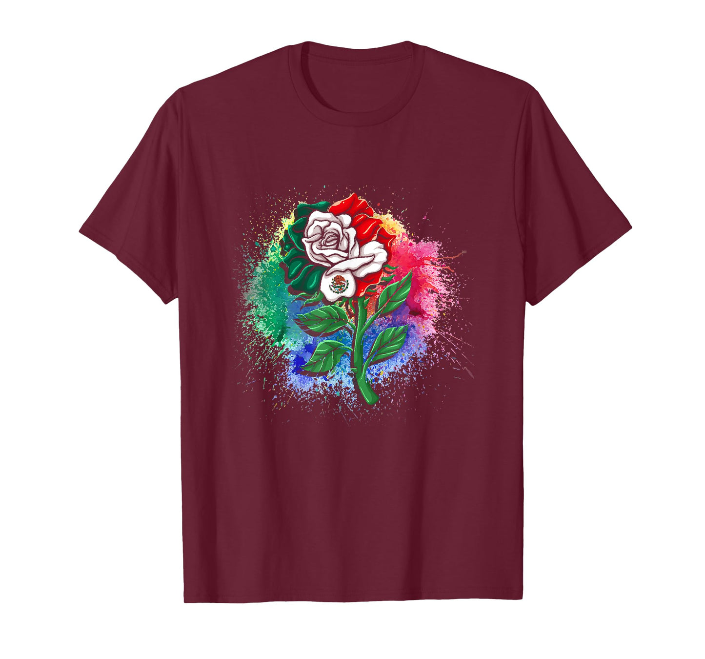 Mexico Gift Rose Tijuana Mexican Hispanic Pride Poncho T-Shirt