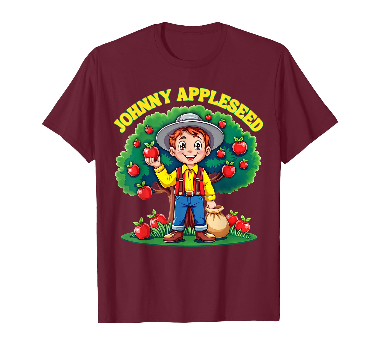 Johnny Appleseed Day September 26th Retro Tree T-Shirt