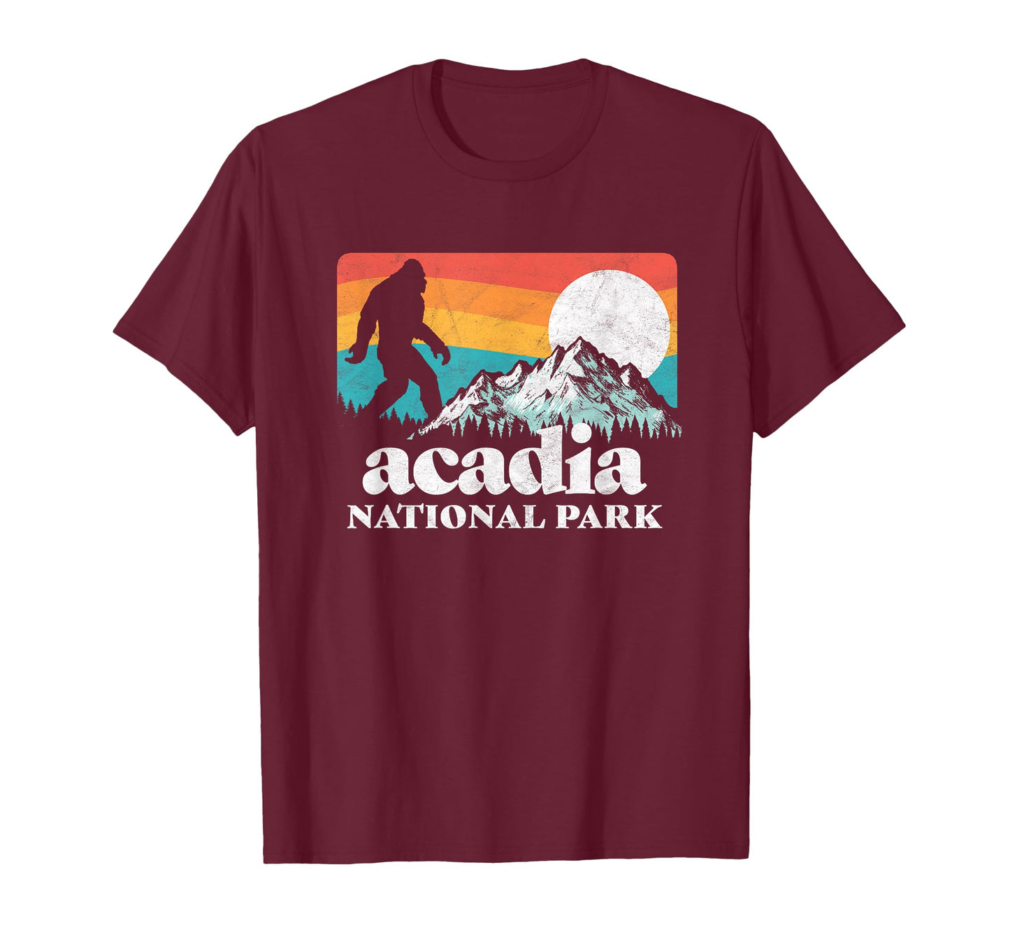 Acadia National Park Maine Bigfoot Mountains T-Shirt T-Shirt