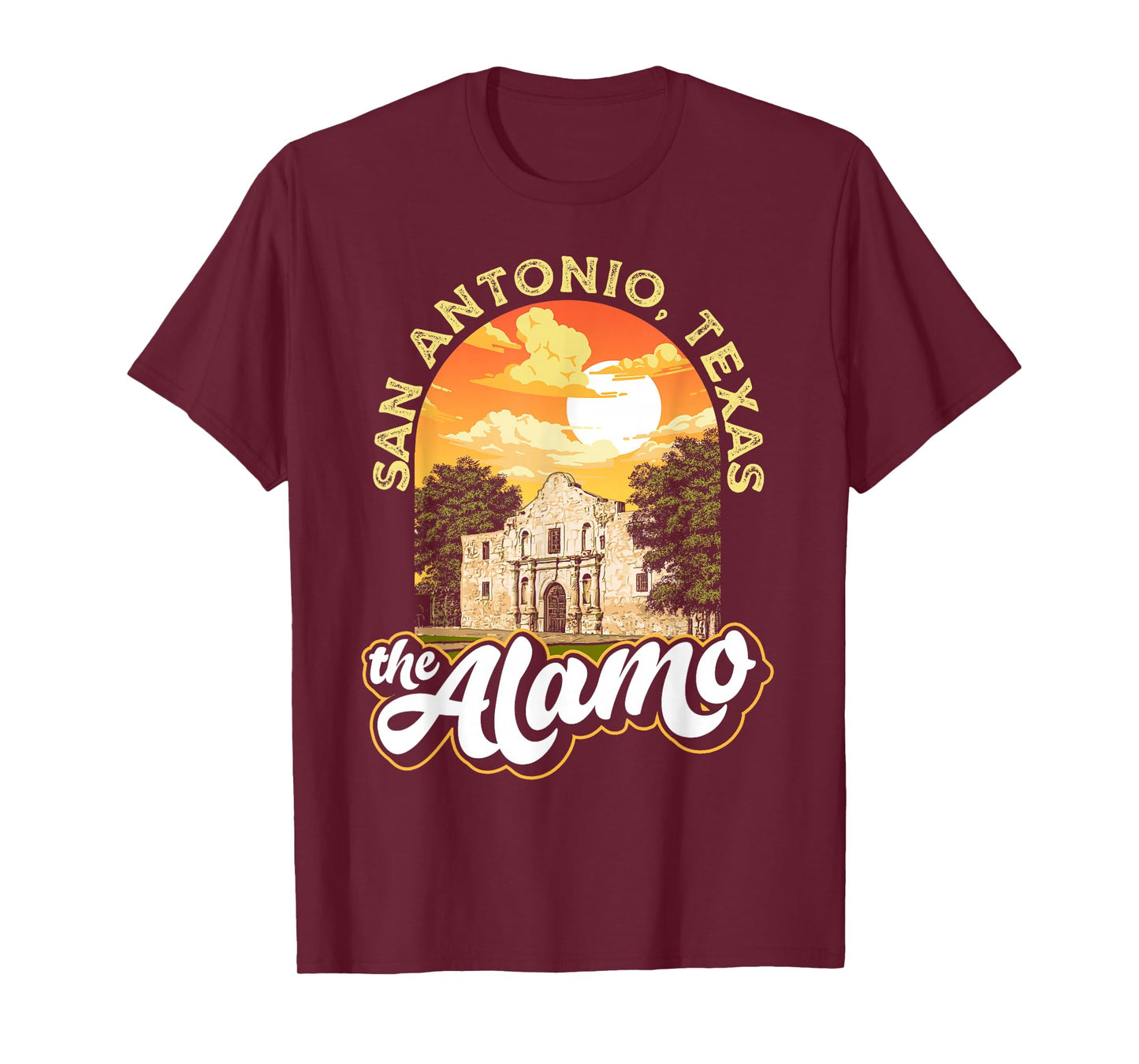 The Alamo San Antonio Texas Mission Vintage Retro Remember T-Shirt