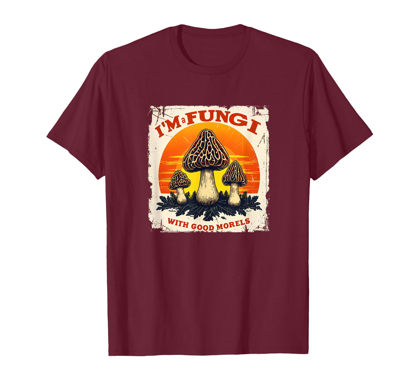 Nostalgic Fungi-Hunter Retro I'm A Fungi Foraging 09WQXA T-Shirt