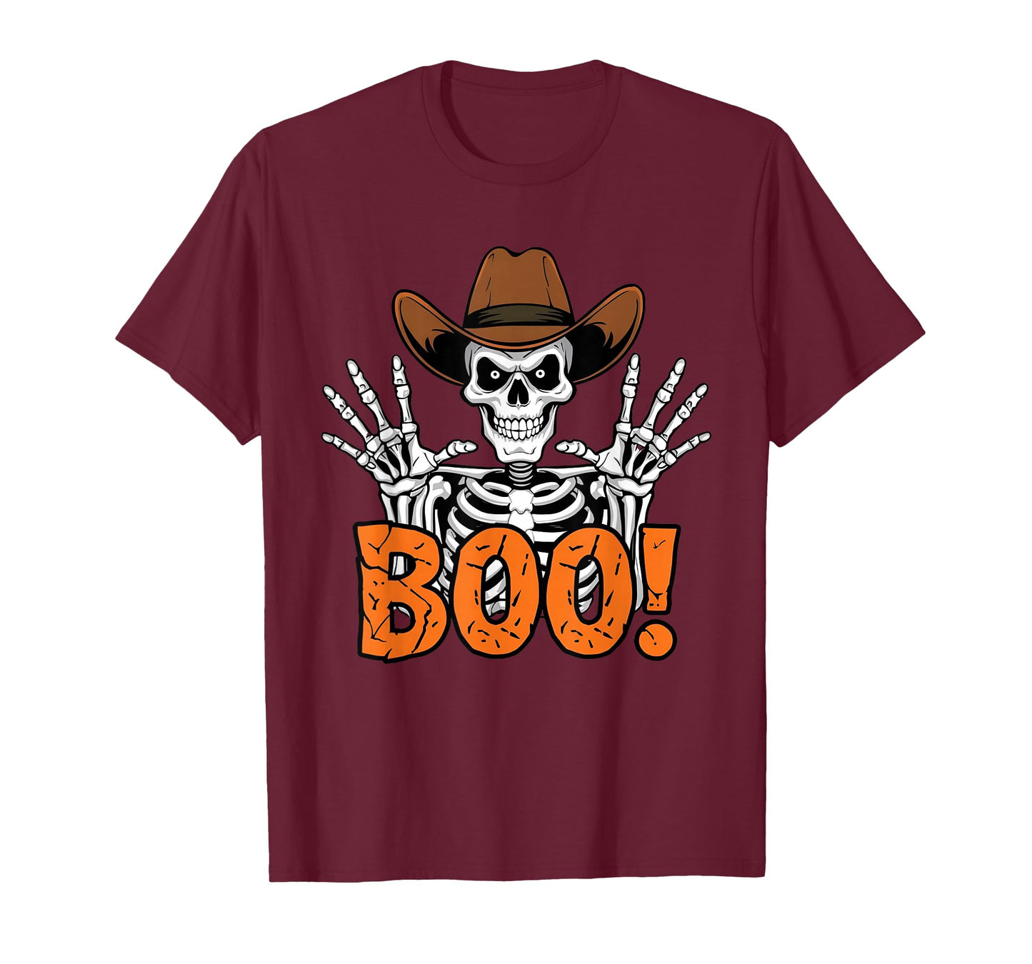 Skeleton Cowboy Halloween Boo – Funny Western Spooky T-Shirt