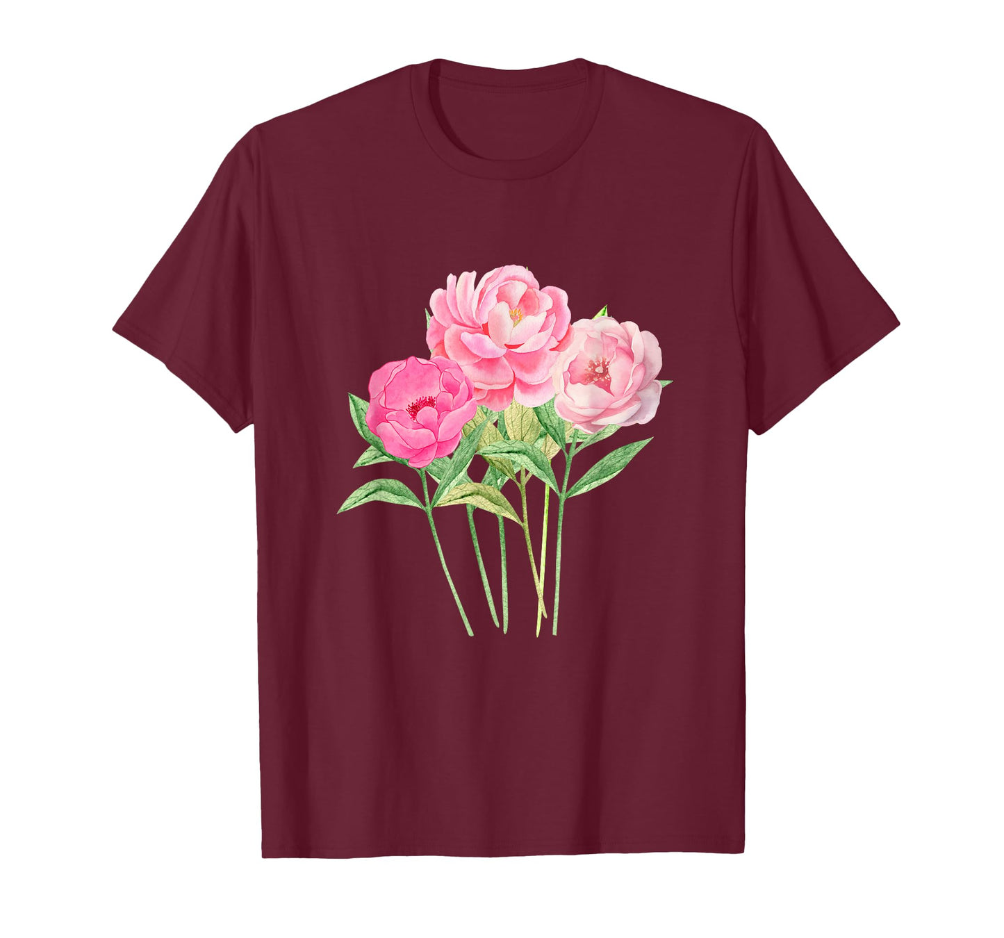 Peony Flower - Bouquet of Peonies Women and Girls T-Shirt