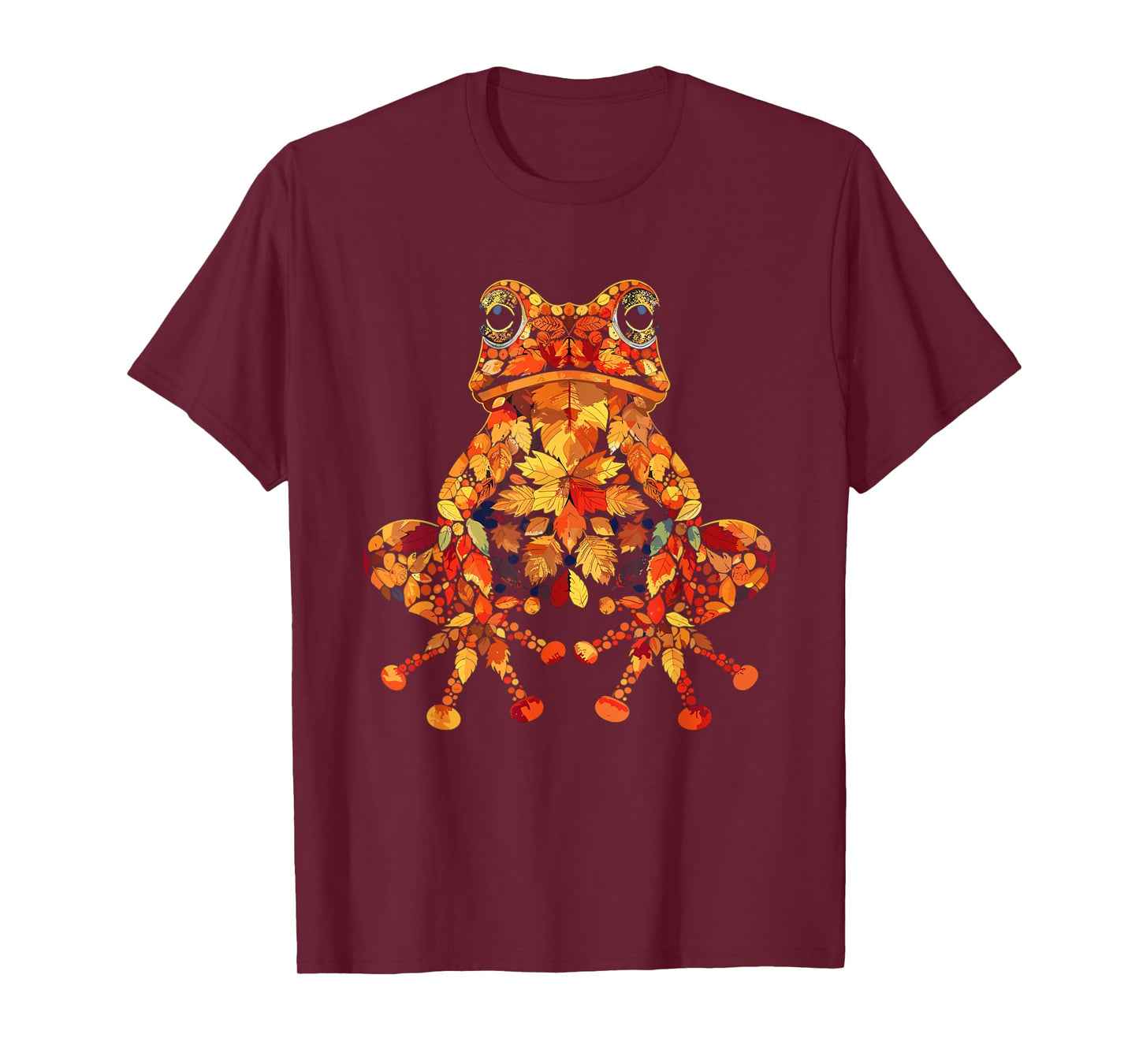 Frog Wildlife Nature Autumn Leaves Fall T-Shirt
