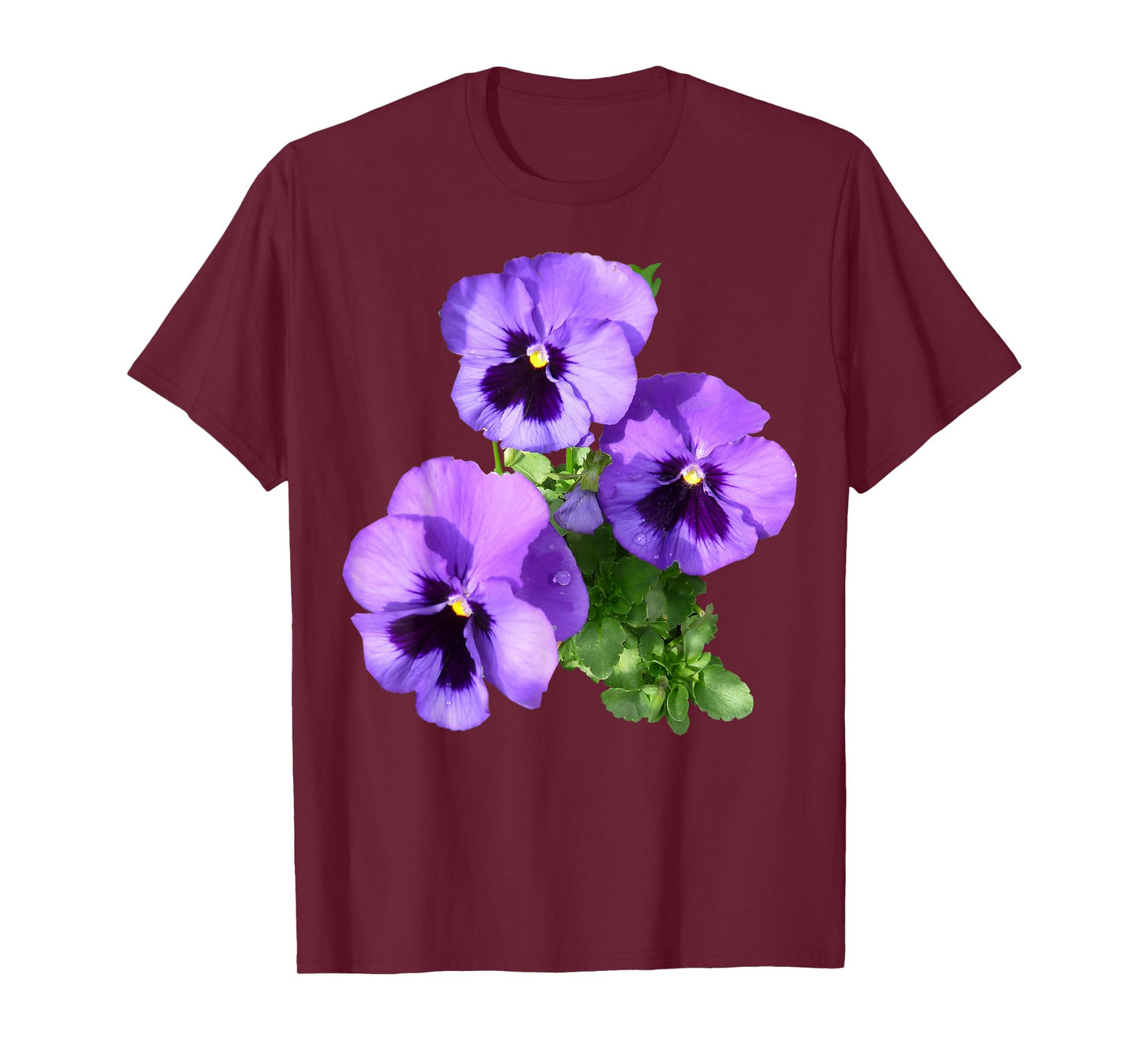 Vintage Pansies Flowers Gardener & Pansy Lover T-Shirt