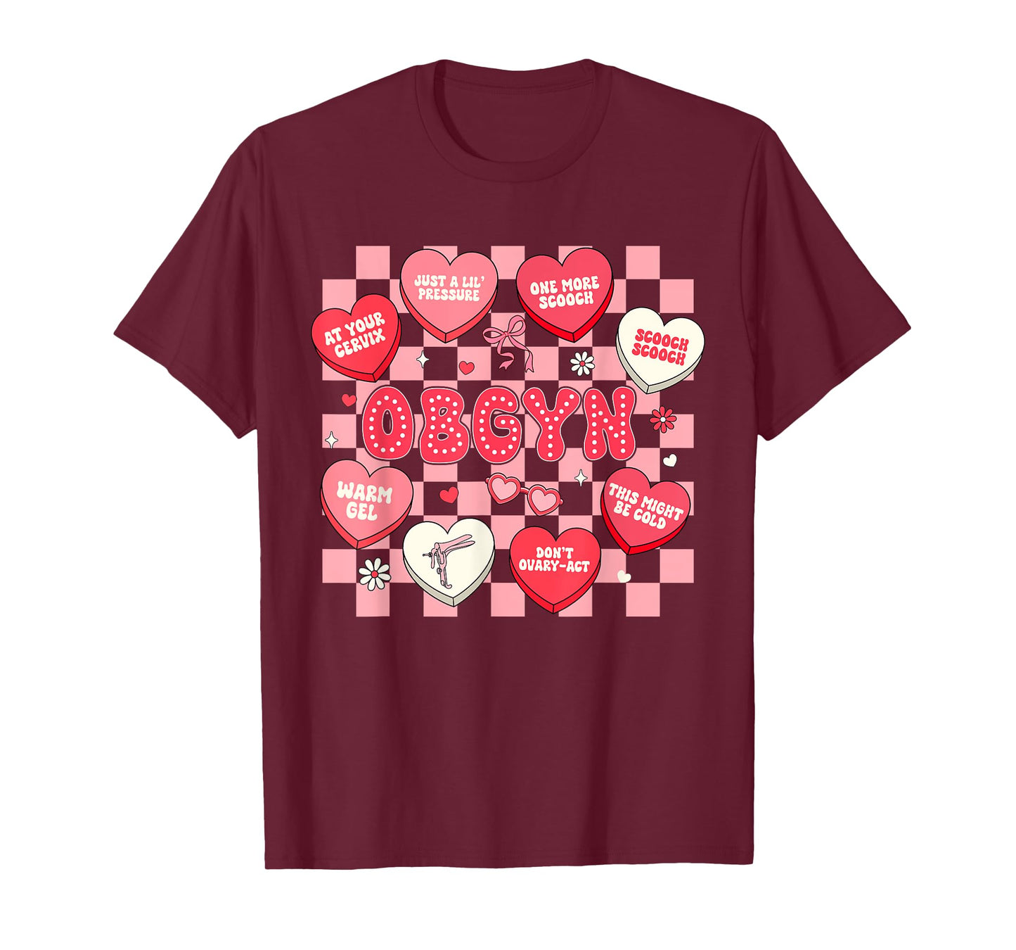 OB-GYN Nurse Valentines Obstetrician Gynecologist Nurse T-Shirt