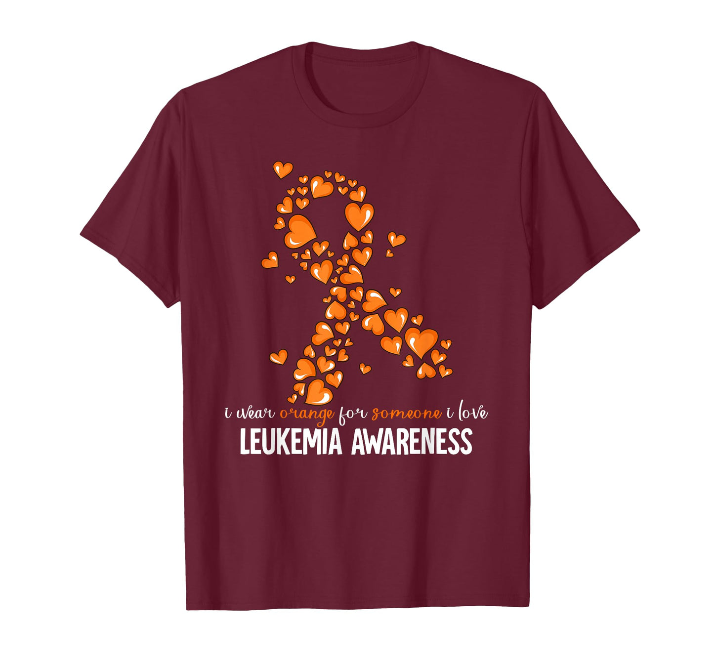 Leukemia Cancer Awareness T-Shirt - Leukemia Cancer Awareness - Unisex-Adults - Black - Small - Short Sleeve - Crew Neck - Modern - Polyester 100%