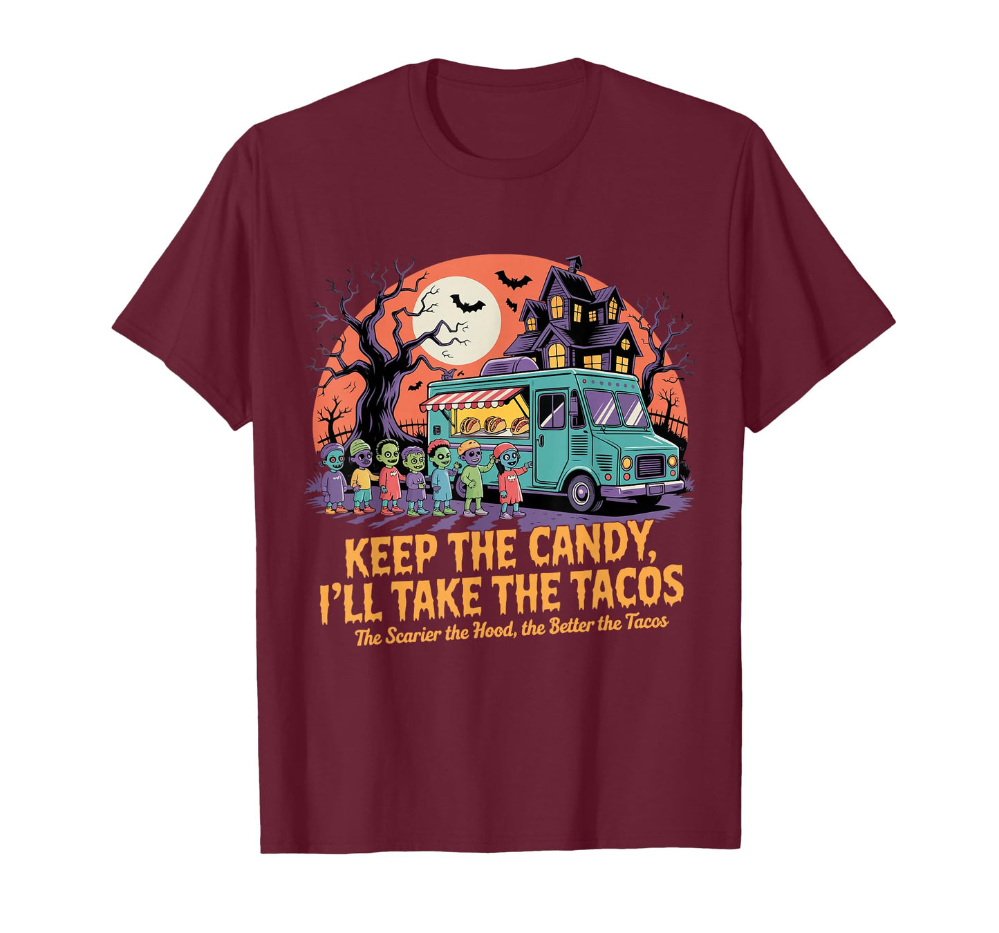 Keep The Candy I'll Take The Tacos, Halloween Ghost T-Shirt