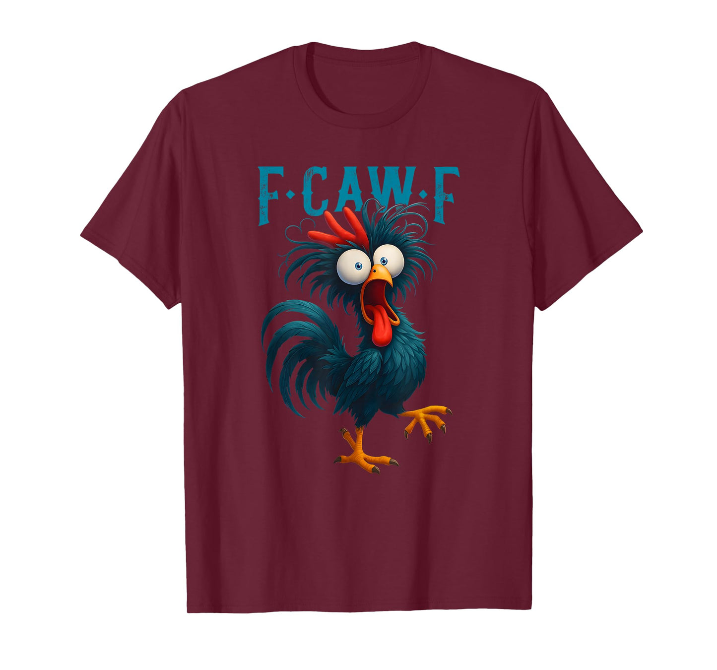 Divertida Camiseta de Pollo F-Caw-F de Pollo FCAWF T-Shirt