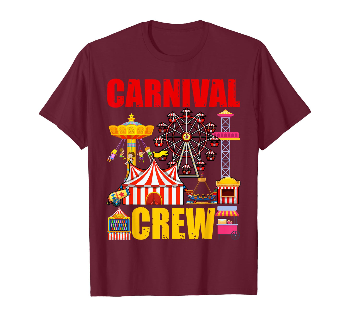 Carnival Crew Funny Circus Staff Costume Circus Theme Party T-Shirt