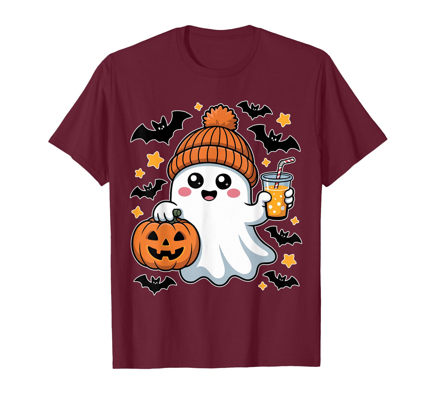 Funny Halloween Toddler Pumpkin Face Ghost Skeleto Cute T-Shirt