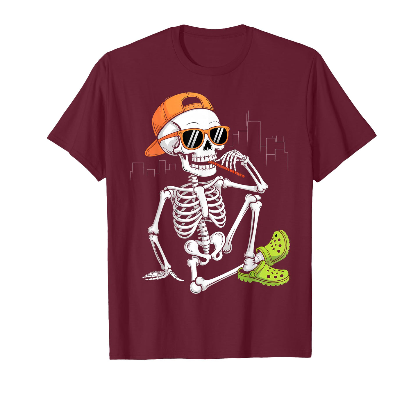 Halloween Skeleton Chilling Costume T-Shirt