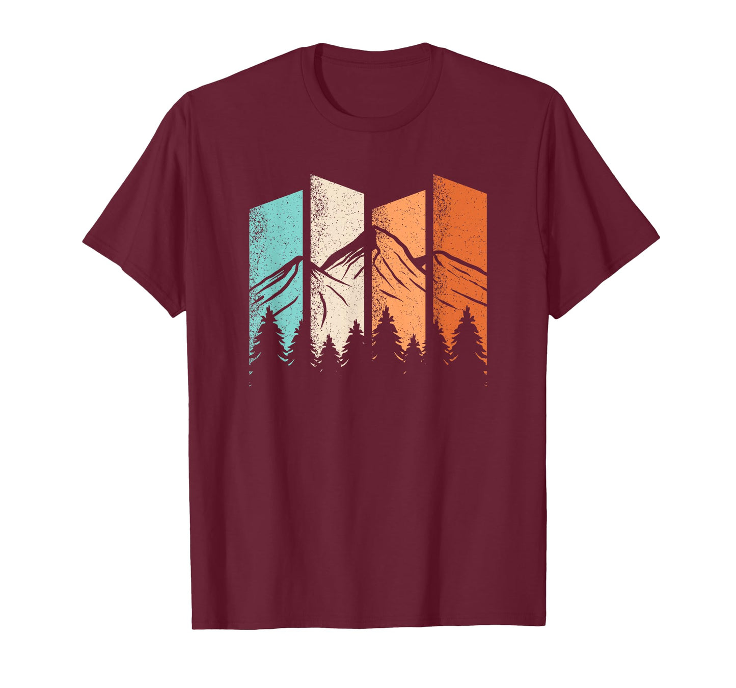 Retro Camping Hiking Nature Landscape Outdoor Men Women T-Shirt