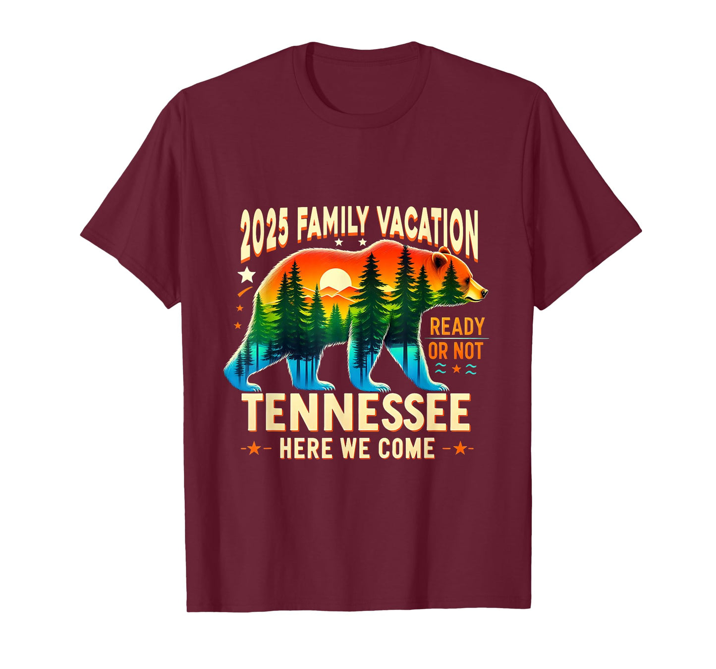 Great Smoky Mountains Tennessee Family Vacation 2025 Trip T-Shirt