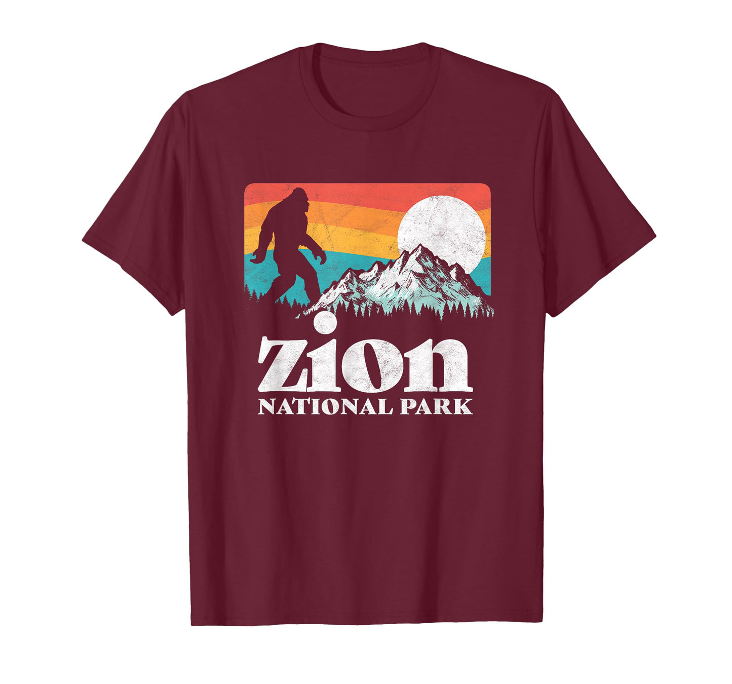 Zion National Park Utah Bigfoot Mountains T-Shirt