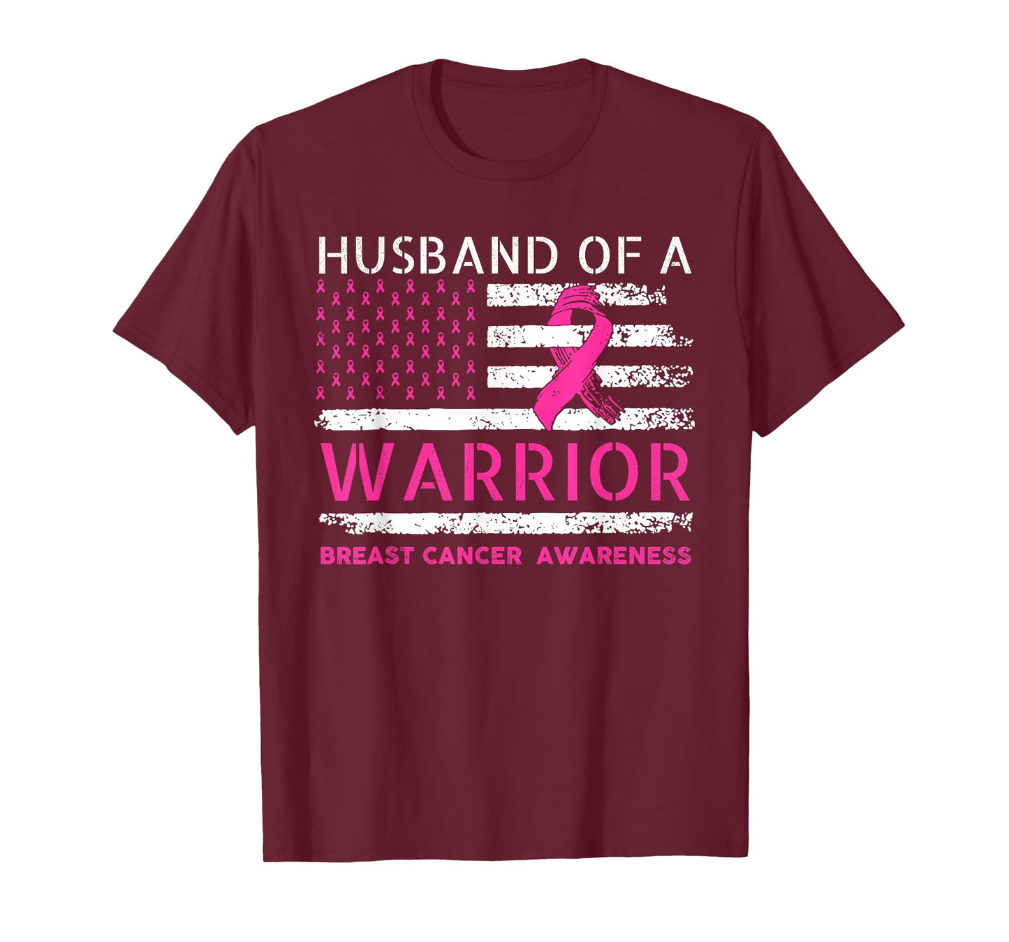 Husband of A Warrior Breast Cancer Awareness Support Squad T-Shirt