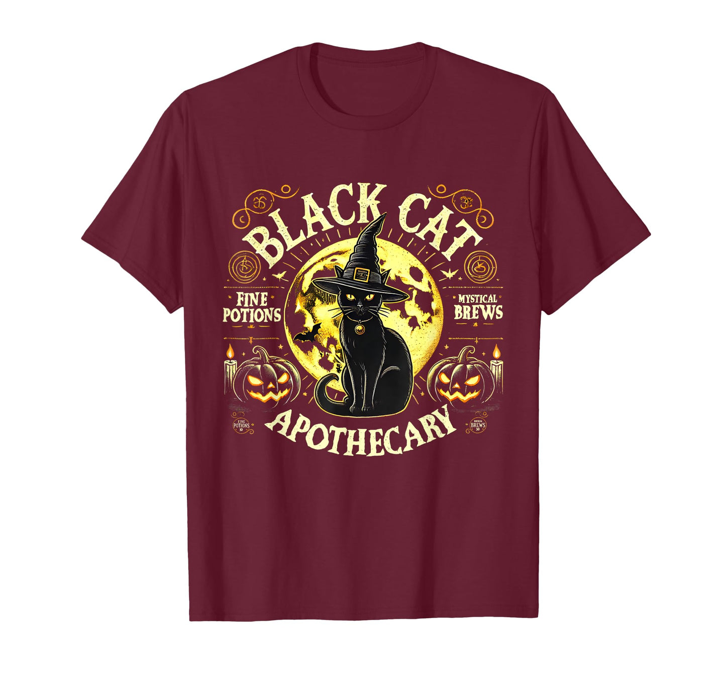 Salem The Cat Black Cat Apothecary Halloween Men Women T-Shirt