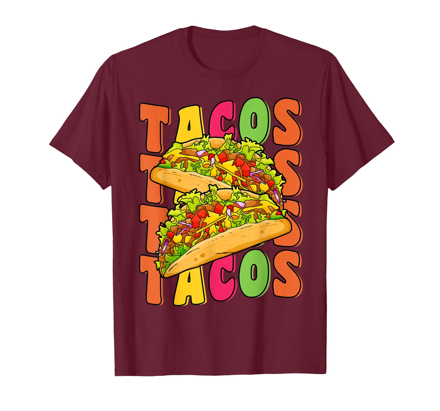 Groovy Taco Tuesday Retro Funny Taco Lover Cinco De Mayo T-Shirt