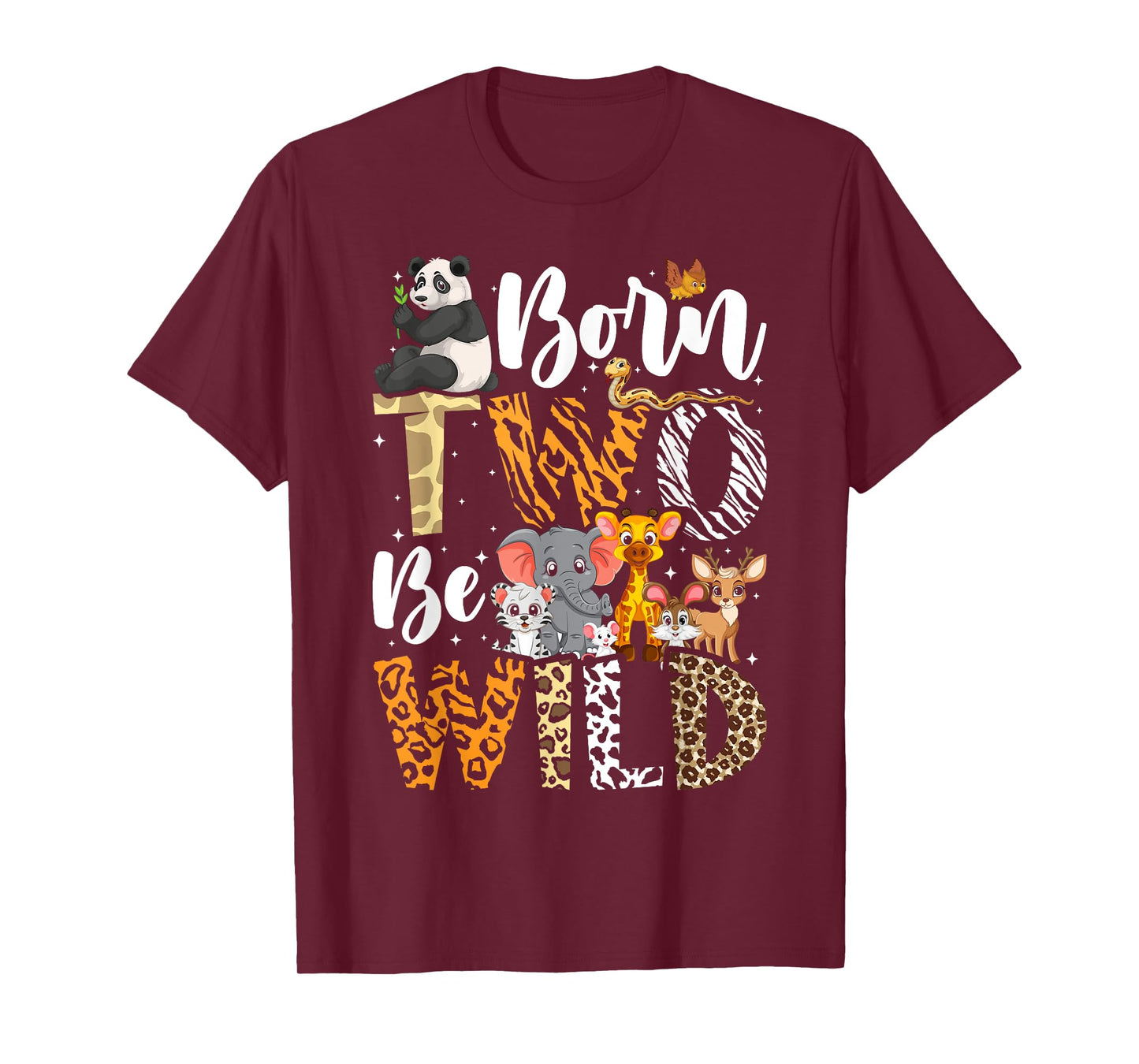 Born 2 Be Wild Birthday Decorations Girl Boy Baby Lion 2nd T-Shirt