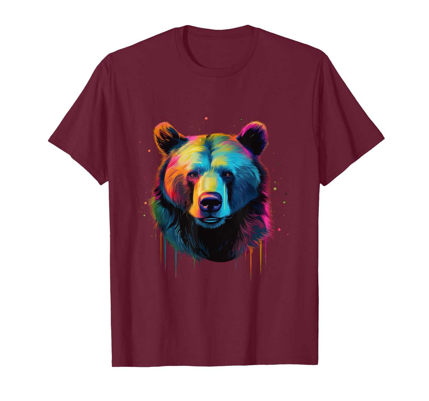 Grizzly Bear Lovers Pop Art Big Grizzly Bear T-Shirt