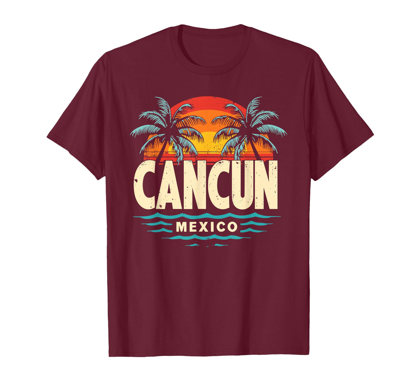 Cancun Mexico Shirt Retro Beach Souvenir Cancun Shirt Cancun T-Shirt