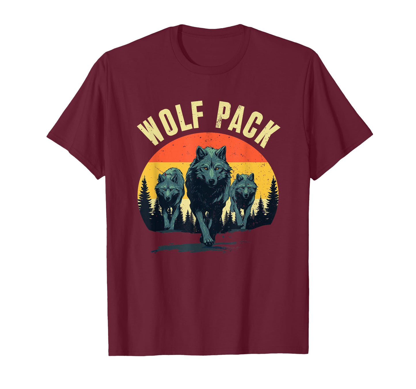 Cool Wolf Costume For Men Women Kids Howling Wolf Wolf Lover T-Shirt