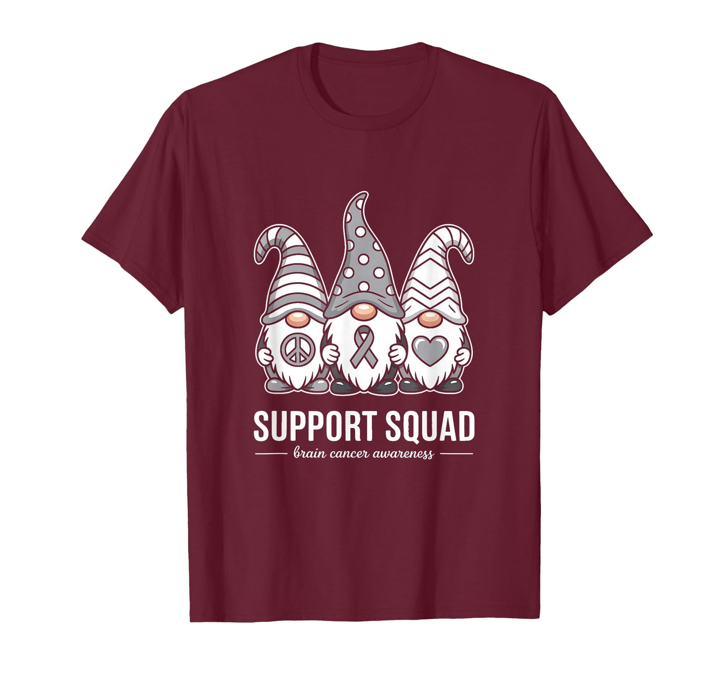 Support Squad Brain Cancer Ribbon T-Shirt