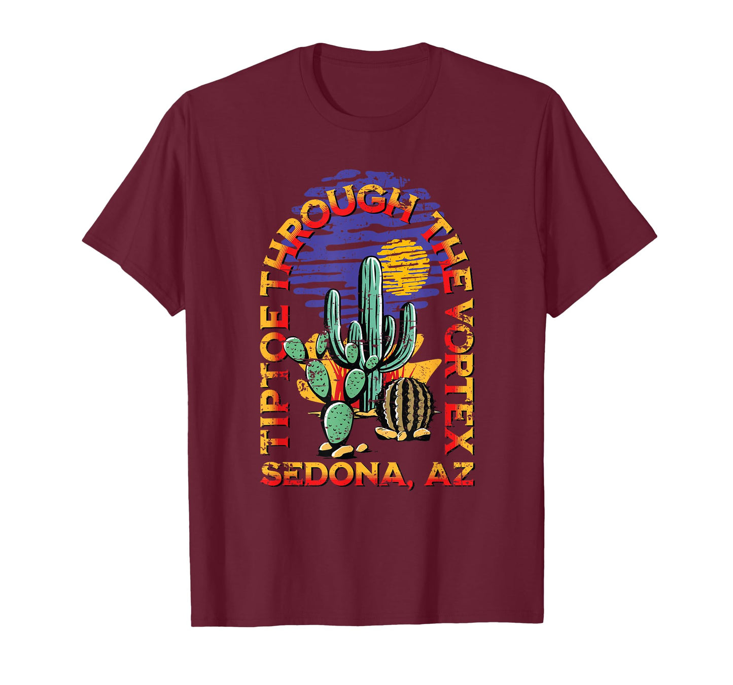 Fun Sedona AZ Distressed Design T-Shirt