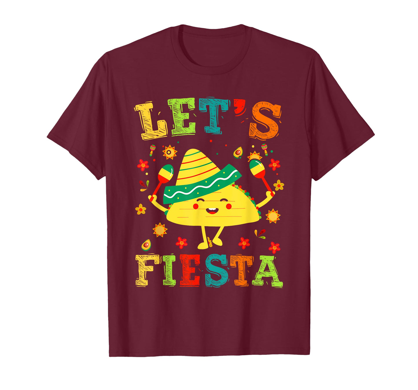 Let's Fiesta Taco Cinco De Mayo Boys Men Kids Mexican Party T-Shirt