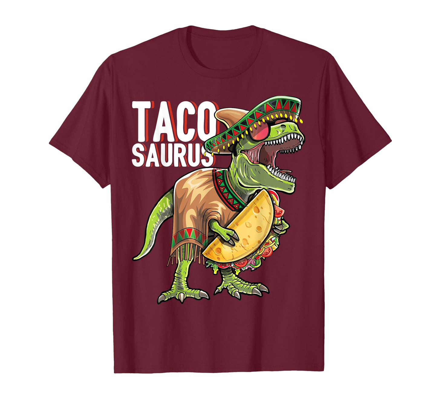 Tacosaurus Cinco De Mayo Dinosaur Taco Party Gift Kids T-Shirt
