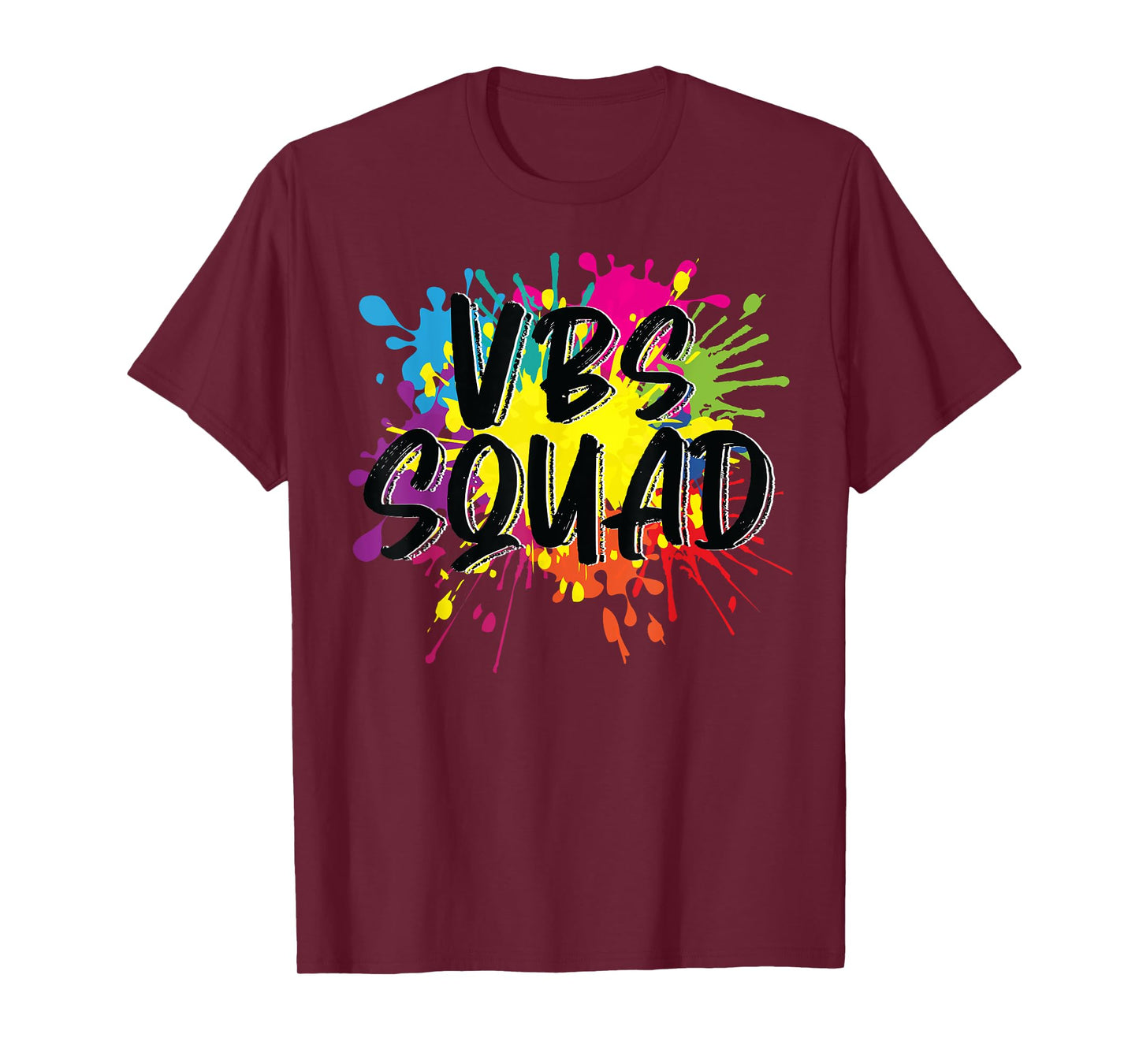 VBS Squad Vacation Bible School I Love Paint Splatter Team T-Shirt