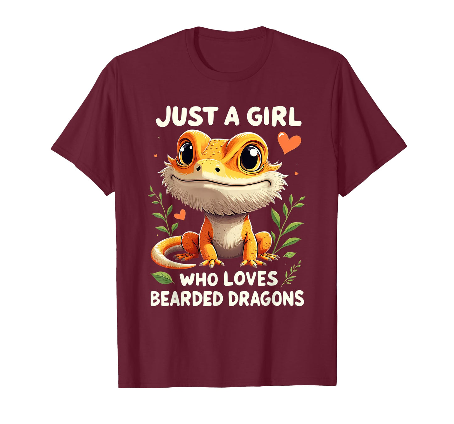 Just a Girl Who Loves Bearded Dragons T-Shirt