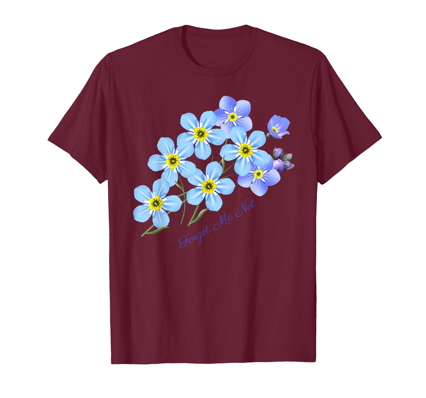 Forget-Me-Not Botanical Flower T-Shirt