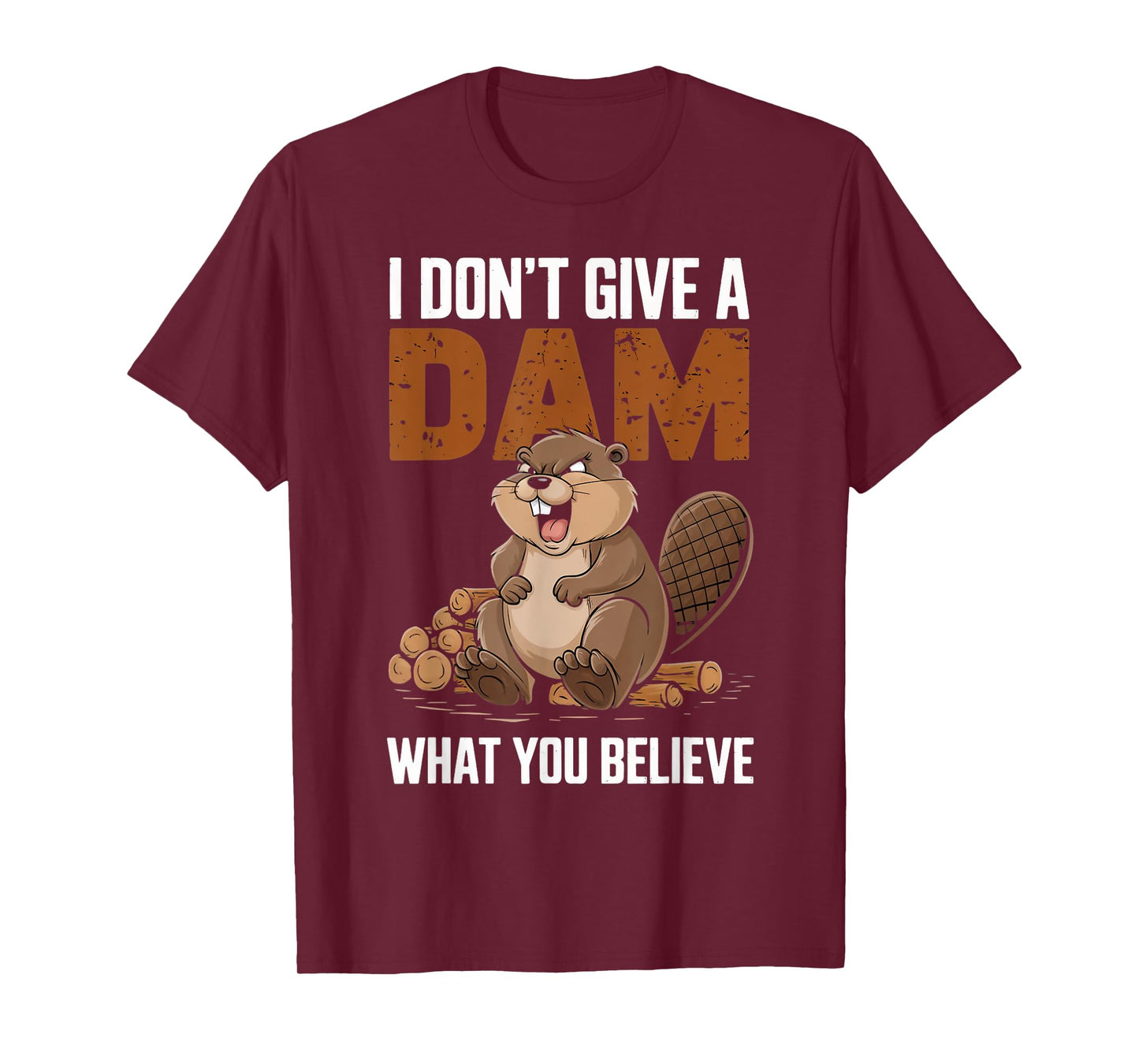 I Don't Give Animal Beaver Lovers Nature Beaver T-Shirt
