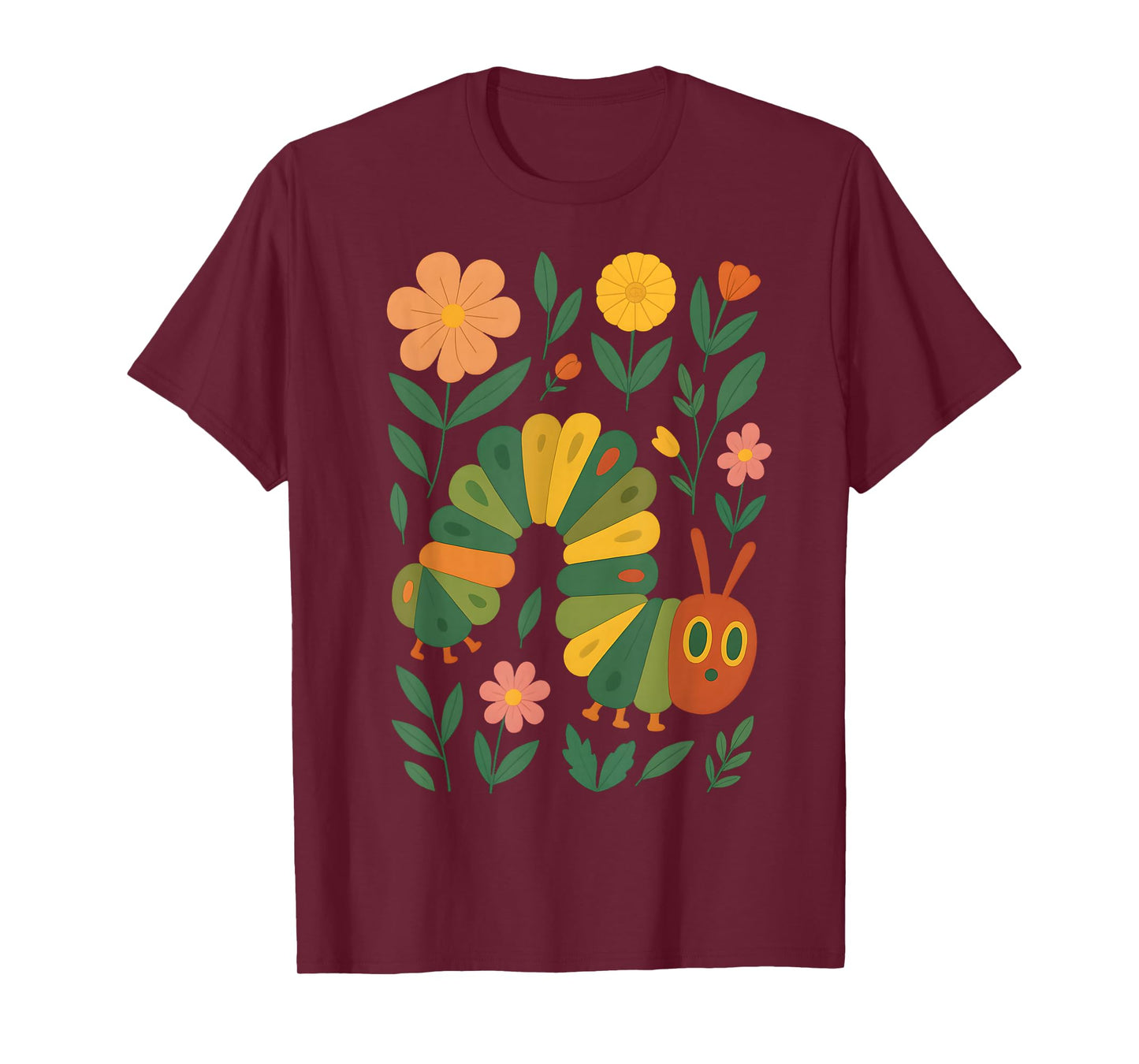 Cute Caterpillar Costume Floral Garden Bug Lover Flower T-Shirt