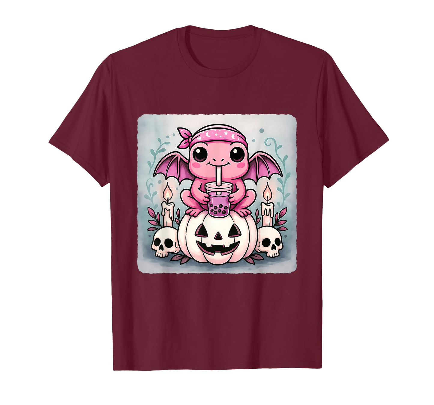 Frog Bat Kawaii Pastel Goth Creepy Cute Skeleton T-Shirt