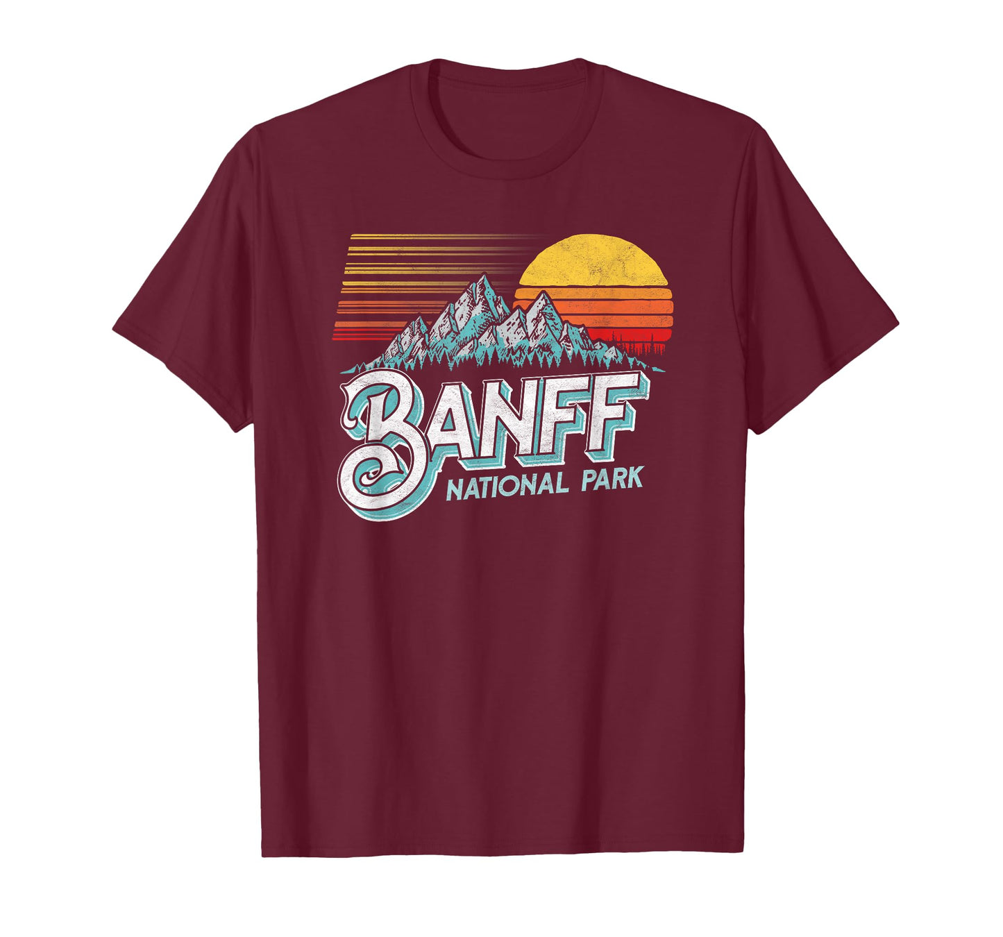 Banff National Park Alberta Canada Vintage Mountain T-Shirt