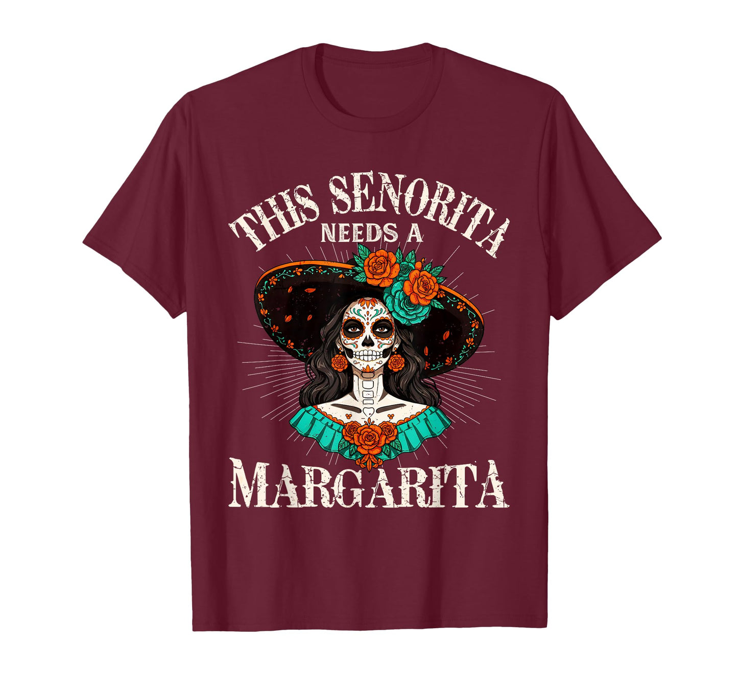 This Senorita Needs A Margarita Cinco de Mayo Funny Womens T-Shirt