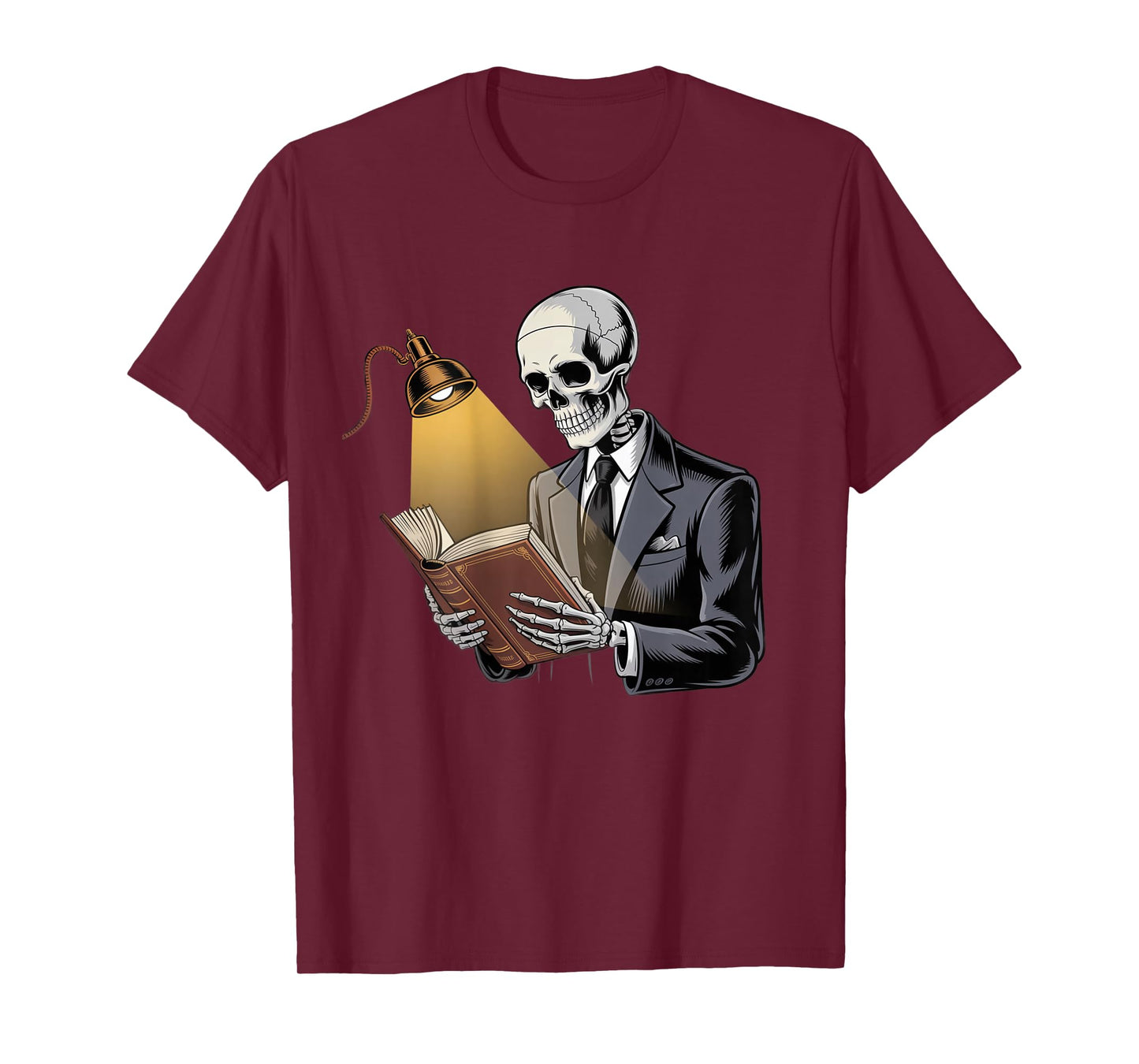 Backprinted Reader Skeleton Reading Memes Read Return Repeat T-Shirt