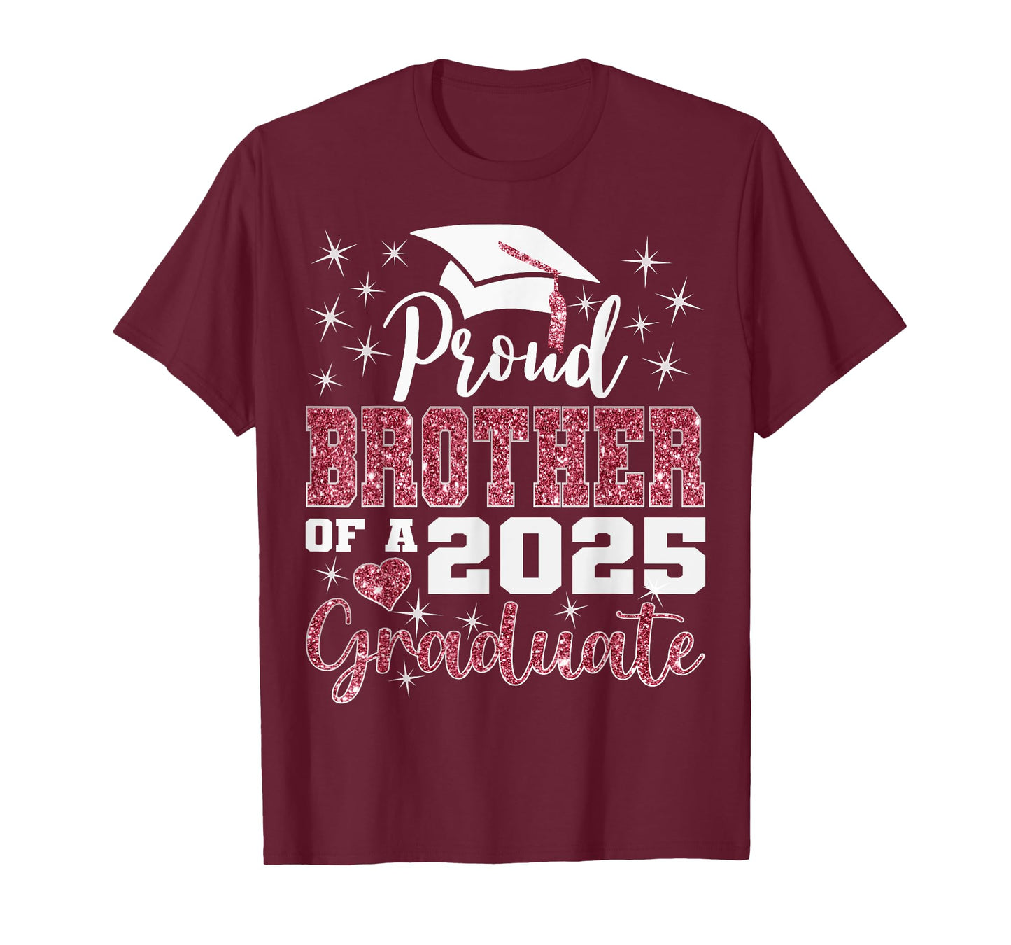 Proud Brother of 2025 College Graduate Family Graduation T-Shirt