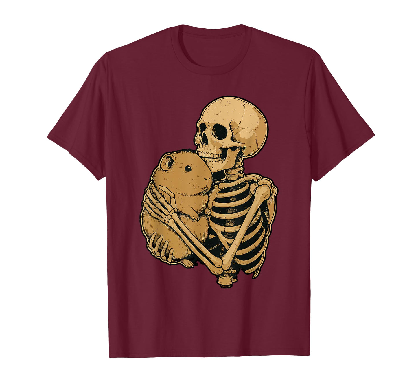 Skeleton Guinea Pig Halloween Rodent Animal Wildlife Spooky T-Shirt
