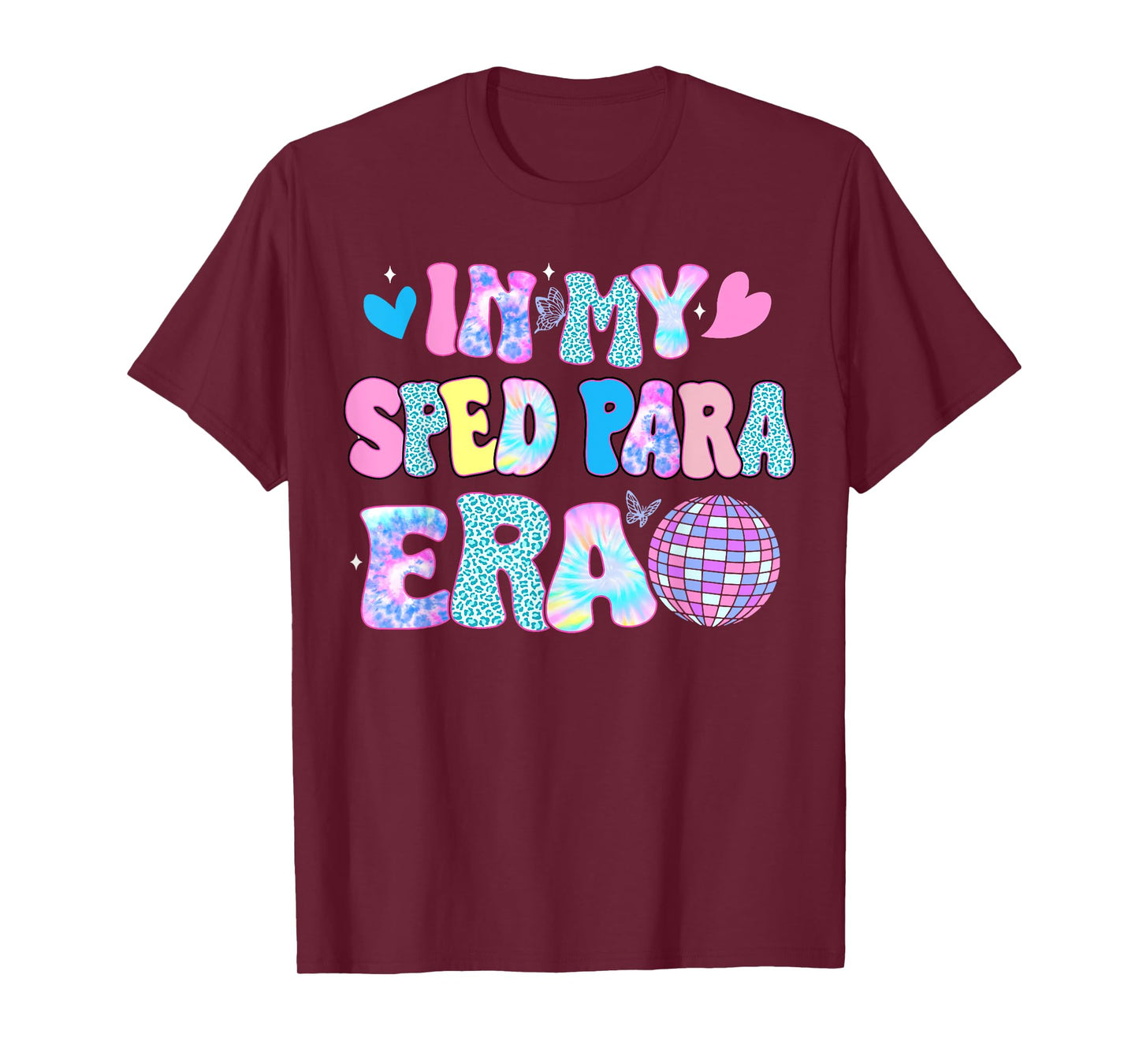 Tie Dye Leopard Back to school Gift In My Sped Para Era T-Shirt