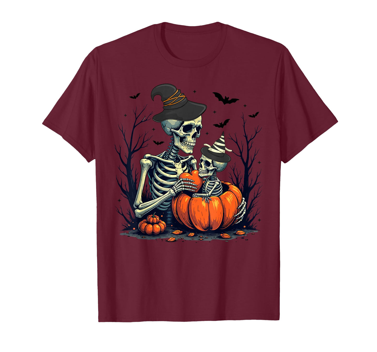 Skeleton Pregnancy Announcement Mom Women Halloween T-Shirt