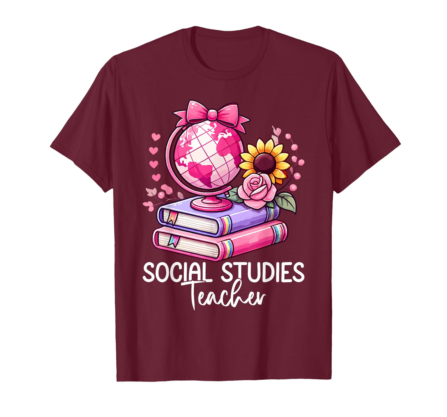Social Studies History Teacher Earth Globe Back To School T-Shirt